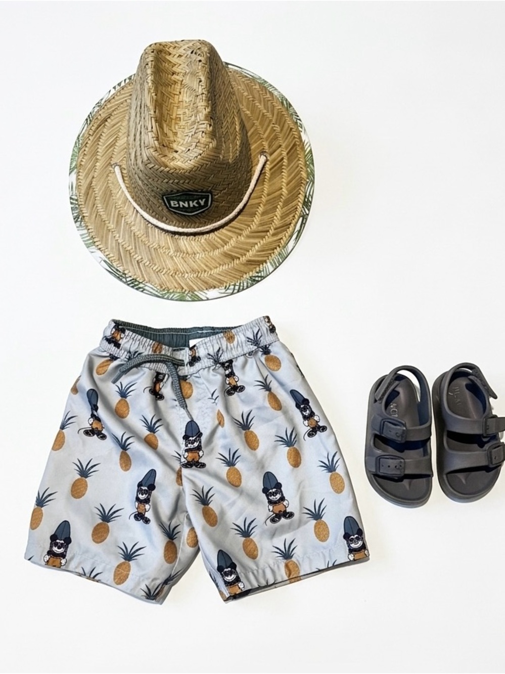 Pineapple Mickey Surf Swim Shorts -